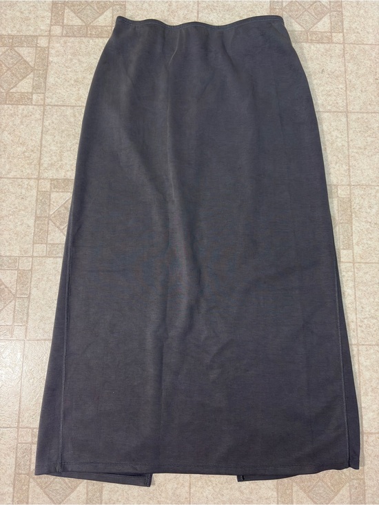 Ododos Dresses & Skirts - NWT ODOSOS Gray Modal Soft Back Slit Maxi Skirt Size M Capsule Wardrobe